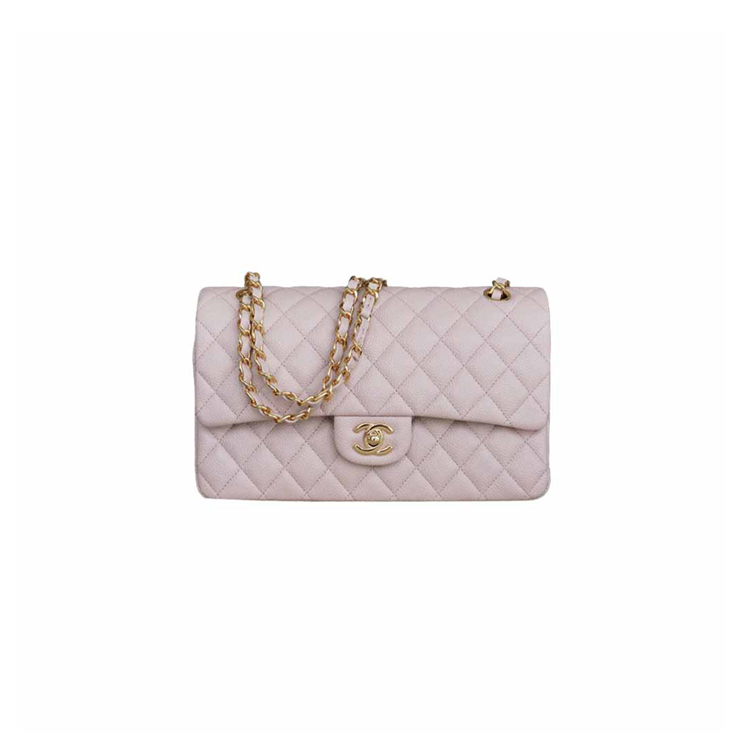 CHANEL MEDIUM CLASSIC FLAP BAG CHERRY BLOSSOM PINK A01112 (25.5*15.5*6.5cm)